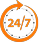 24h/24 et 7j/7