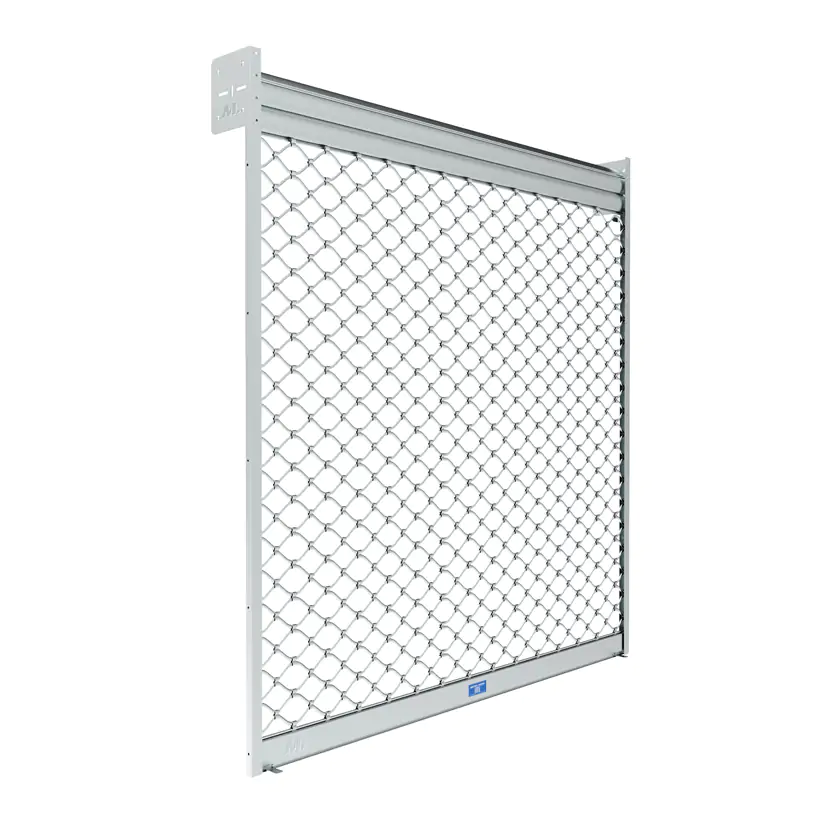 Grille métallique à tubes ondulés